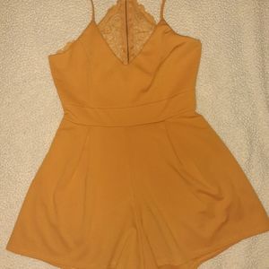 Windsor Orange Romper. Size Large